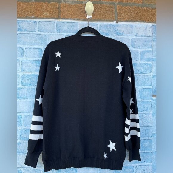 27 Miles malibu Open Front Stars & Stripes Cardigan size small - Picture 3 of 7